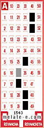 Volante ganador del sorteo 1543 de Melate