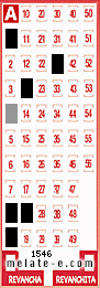 Volante ganador del sorteo 1546 de Melate