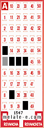 Volante ganador del sorteo 1547 de Melate