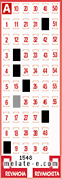 Volante ganador del sorteo 1548 de Melate