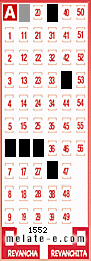 Volante ganador del sorteo 1552 de Melate