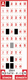 Volante ganador del sorteo 1560 de Melate
