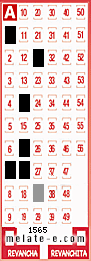 Volante ganador del sorteo 1565 de Melate
