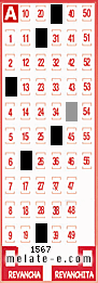 Volante ganador del sorteo 1567 de Melate