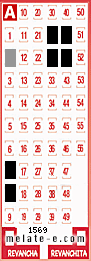 Volante ganador del sorteo 1569 de Melate