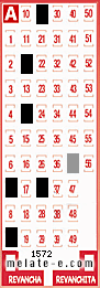 Volante ganador del sorteo 1572 de Melate