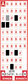 Volante ganador del sorteo 1575 de Melate