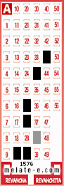 Volante ganador del sorteo 1576 de Melate