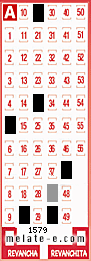 Volante ganador del sorteo 1579 de Melate