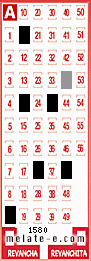 Volante ganador del sorteo 1580 de Melate