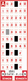 Volante ganador del sorteo 1581 de Melate