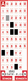 Volante ganador del sorteo 1582 de Melate