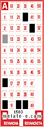 Volante ganador del sorteo 1583 de Melate