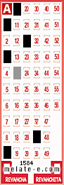 Volante ganador del sorteo 1584 de Melate