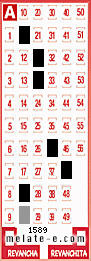Volante ganador del sorteo 1589 de Melate