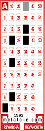 Volante ganador del sorteo 1592 de Melate