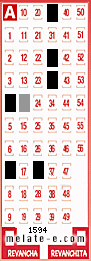 Volante ganador del sorteo 1594 de Melate