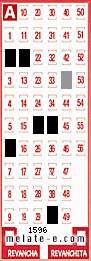 Volante ganador del sorteo 1596 de Melate