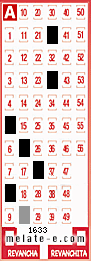 Volante ganador del sorteo 1633 de Melate