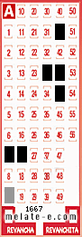 Volante ganador del sorteo 1667 de Melate