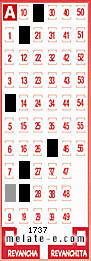 Volante ganador del sorteo 1737 de Melate
