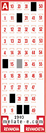 Volante ganador del sorteo 1903 de Melate