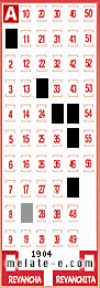 Volante ganador del sorteo 1904 de Melate