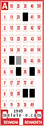 Volante ganador del sorteo 1905 de Melate