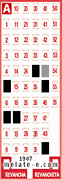 Volante ganador del sorteo 1907 de Melate