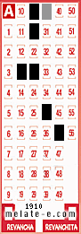 Volante ganador del sorteo 1910 de Melate
