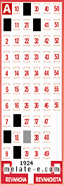 Volante ganador del sorteo 1924 de Melate