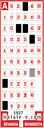 Volante ganador del sorteo 1927 de Melate