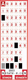 Volante ganador del sorteo 1933 de Melate