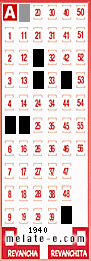 Volante ganador del sorteo 1940 de Melate