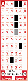 Volante ganador del sorteo 1960 de Melate