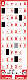 Volante ganador del sorteo 1965 de Melate