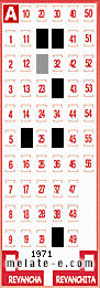 Volante ganador del sorteo 1971 de Melate