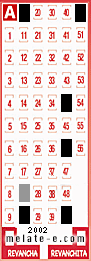 Volante ganador del sorteo 2002 de Melate