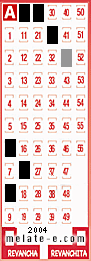 Volante ganador del sorteo 2004 de Melate