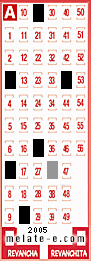 Volante ganador del sorteo 2005 de Melate