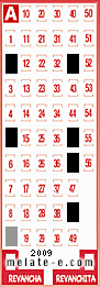 Volante ganador del sorteo 2009 de Melate