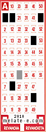 Volante ganador del sorteo 2010 de Melate