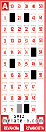 Volante ganador del sorteo 2012 de Melate