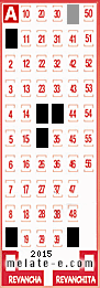 Volante ganador del sorteo 2015 de Melate