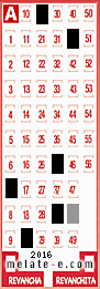 Volante ganador del sorteo 2016 de Melate