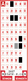 Volante ganador del sorteo 2017 de Melate