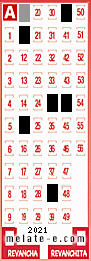 Volante ganador del sorteo 2021 de Melate