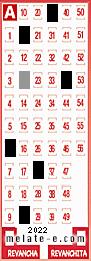 Volante ganador del sorteo 2022 de Melate