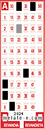 Volante ganador del sorteo 2024 de Melate