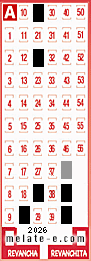 Volante ganador del sorteo 2026 de Melate